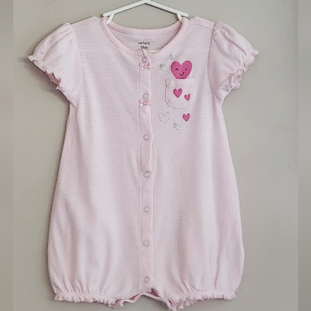Carter's Baby Romper With Hearts  Size 18M